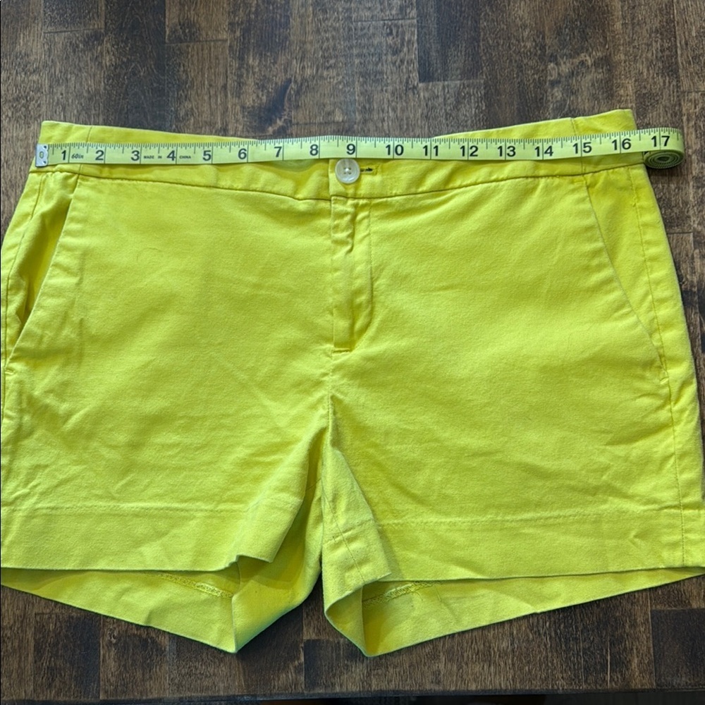 BANANA REPUBLIC Hampton Fit Yellow Shorts Size 8 - Picture 7 of 9
